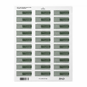 Eigen minimumaantal moderne punten etiket (Full Sheet)
