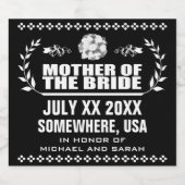 Eigen moeder van de bride bier etiket (Enkel label)