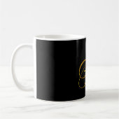Eigen monogram B Faux Gold Foil Monogrammen Initia Koffiemok (Links)