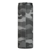 Eigen monogram grijs leger camo thermoreismoduul thermosbeker (Achterkant)