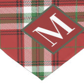 Eigen monogram kerstfeest met kerstpannen korte tafelloper (Hoek)