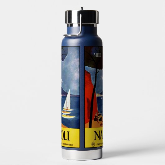 Eigen monogram Napoli (Napels) Waterfles (Rechts)