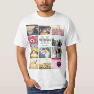 Eigen monogrammen afbeeldingen t-shirt