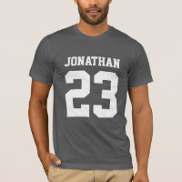 Eigen naam Aantal Mannen Sport Jersey T-Shirt