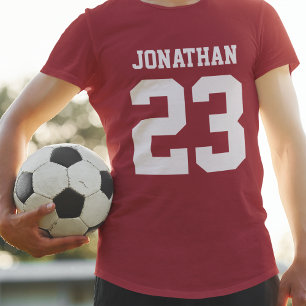 Eigen naam Aantal Mannen Sport Jersey T-Shirt