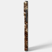 Eigen naam Abstracte minimalistisch kunstleder Case-Mate iPhone Case (Achterkant / Links)