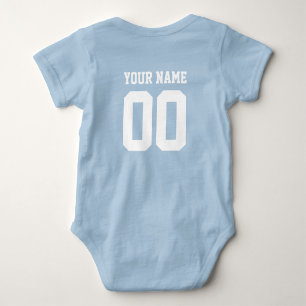 Eigen naam Baby Jersey Bodysuit Football