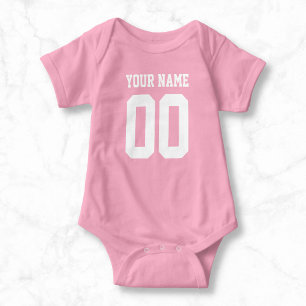Eigen naam Baby Jersey Bodysuit Football