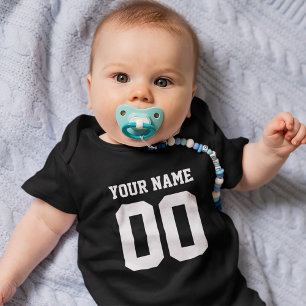 Eigen naam Baby Jersey Bodysuit Football