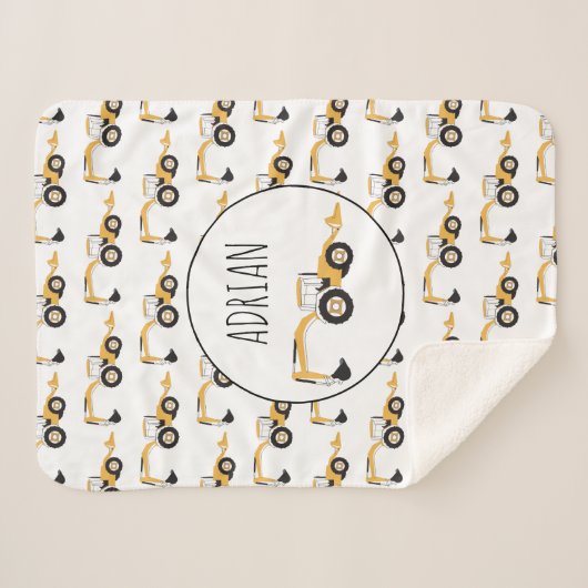 Eigen naam backhoe constructietechniek sherpa deken (Voorkant (horizontaal))