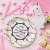 Eigen naam Baseball 50th Birthday Paper Bord (Feest)