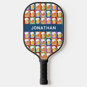 Eigen naam BEER Pop-Art Pickleball Paddle