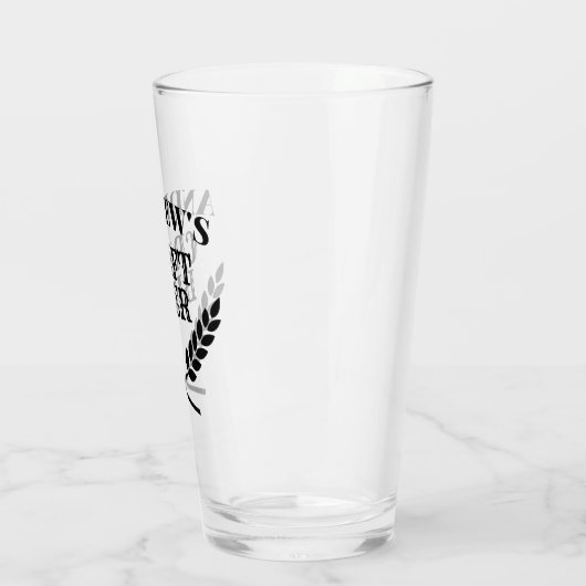 Eigen naam: bier glas met tarwebreed (Links)