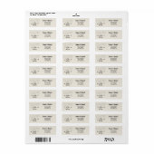 Eigen naam bruid en bruidegom modern penseelscript etiket (Full Sheet)