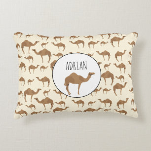 Eigen naam Camel Animal Pattern Accent Kussen
