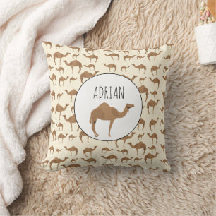 Eigen naam Camel Animal Pattern Kussen