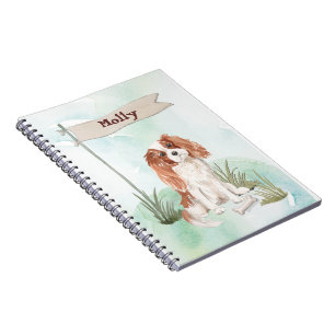 Eigen naam Cavalier King Charles Spaniel Pet Dog Notitieboek