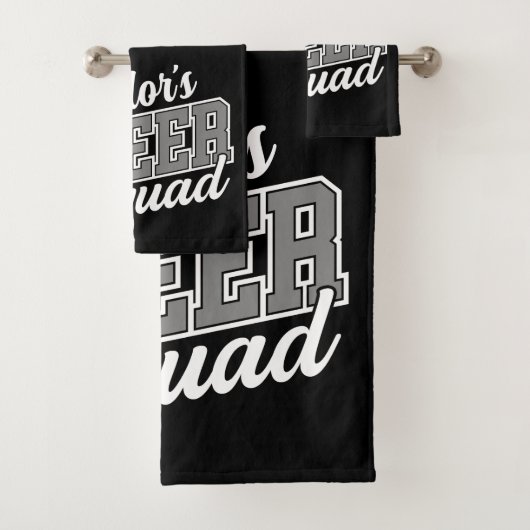 Eigen naam Cheerleader School Varsity Cheer Squad Bad Handdoek (Insitu)