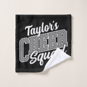 Eigen naam Cheerleader School Varsity Cheer Squad Bad Handdoek (Wasdoekje)