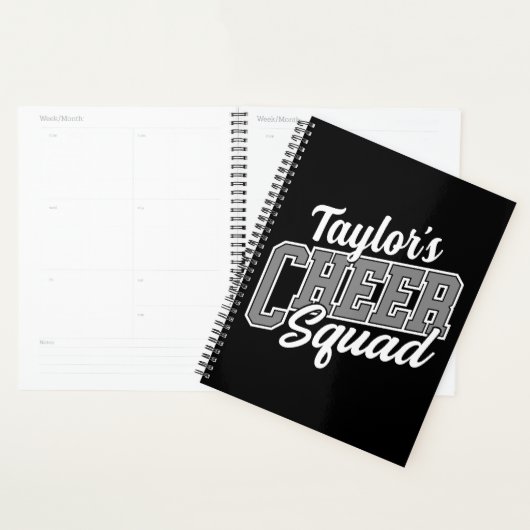 Eigen naam Cheerleader School Varsity Cheer Squad Planner (Display)