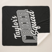 Eigen naam Cheerleader School Varsity Cheer Squad Sherpa Deken (Voorkant (horizontaal))
