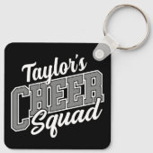 Eigen naam Cheerleader School Varsity Cheer Squad Sleutelhanger (Achterkant)