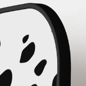 Eigen naam Dalmatian Animal Print Pattern Klassiek Pickleball Paddle (Links Detail)