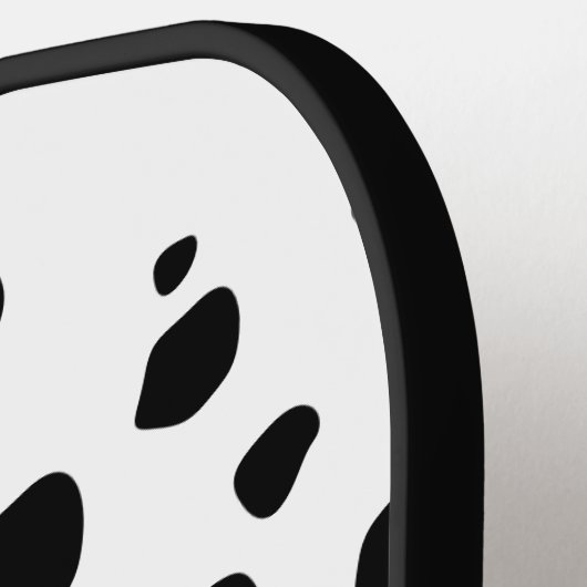 Eigen naam Dalmatian Animal Print Pattern Klassiek Pickleball Paddle (Links Detail)