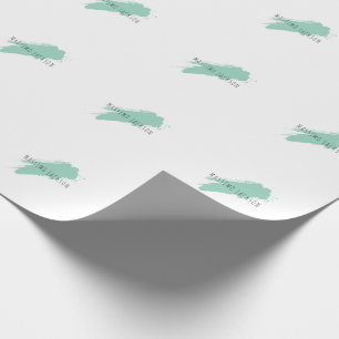 Eigen Naam Decoratieve Chic Eenvoudig Eenvoudig Bl Cadeaupapier