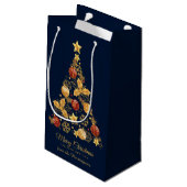 Eigen naam Decoratieve kerstboom Klein Cadeauzakje (Achterkant Gekanteld)