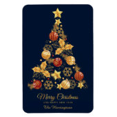 Eigen naam Decoratieve kerstboom Magneet (Verticaal)