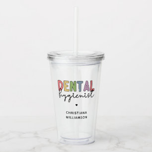 Eigen naam Dental Hygienist RDH-cadeautjes Acryl Drinkbeker