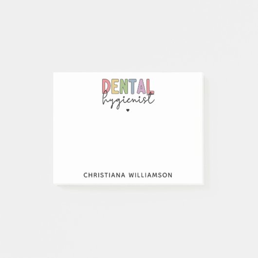 Eigen naam Dental Hygienist RDH-cadeautjes Post-it® Notes (Voorkant)