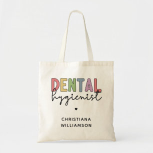 Eigen naam Dental Hygienist RDH-cadeautjes Tote Bag