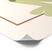 Eigen naam en geboortedag Cartoon Poster (Hoek)