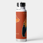 Eigen naam en tekstbos Beer Waterfles (Rechts)