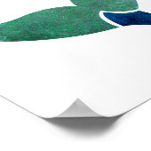 Eigen naam en vogelschild in opleiding poster (Hoek)