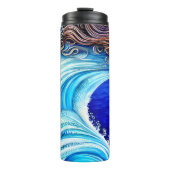 Eigen naam Fantasy Ocean Zee Wave Goddess Thermosbeker (Voorkant)