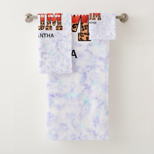 Eigen naam Football mam | MOEDERDAG Bad Handdoek (Insitu)