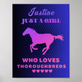 Eigen naam gewoon een meisje dat van Thoroughbreds Poster (Voorkant)