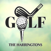 Eigen naam Golf Raamsticker (Vel 3)