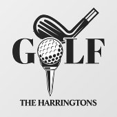 Eigen naam Golf Raamsticker (Vel)