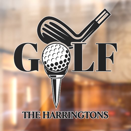 Eigen naam Golf Raamsticker (Vel 2)