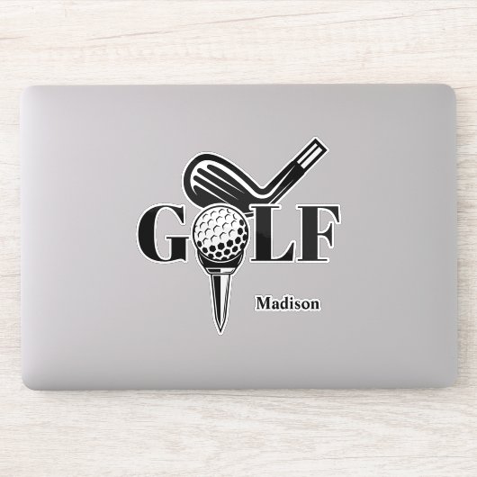 Eigen naam Golf Sticker (Computer)