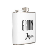 Eigen naam Groom Flask Heupfles (Rechts)