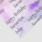 Eigen naam Happy Birthday Fun kleurrijk Bright Tissuepapier (Detail)