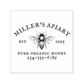 Eigen naam Honingstempel (Apiary) of Boerderij Zelfinktende Stempel (Design)