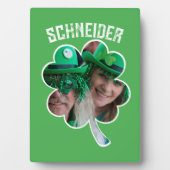 Eigen naam Ierse klaverfoto St Patricks Day Fotoplaat (voorkant)