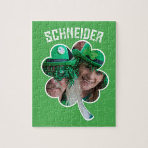 Eigen naam Ierse klaverfoto St Patricks Day Legpuzzel