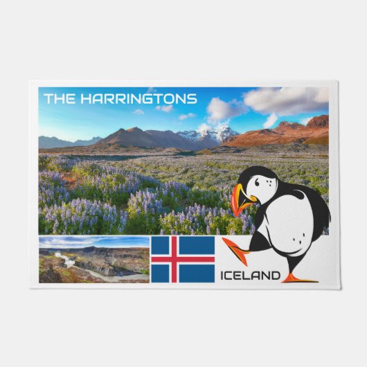 Eigen naam IJsland Deurmat (Voorkant)